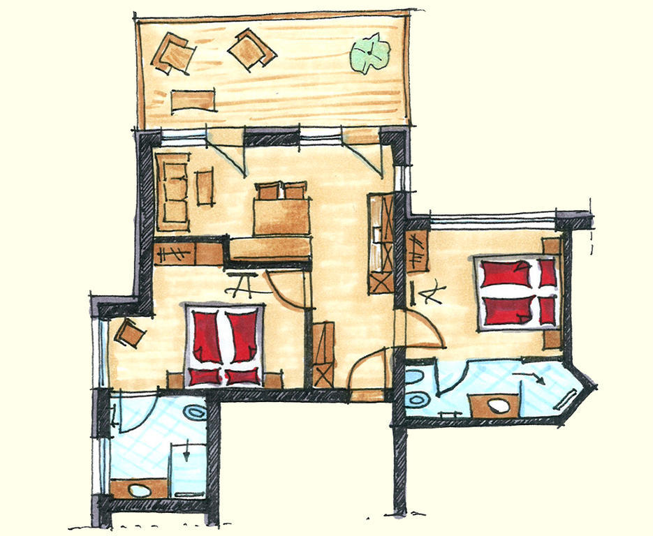 Alte Muehle Apartment Nauders Ruang foto